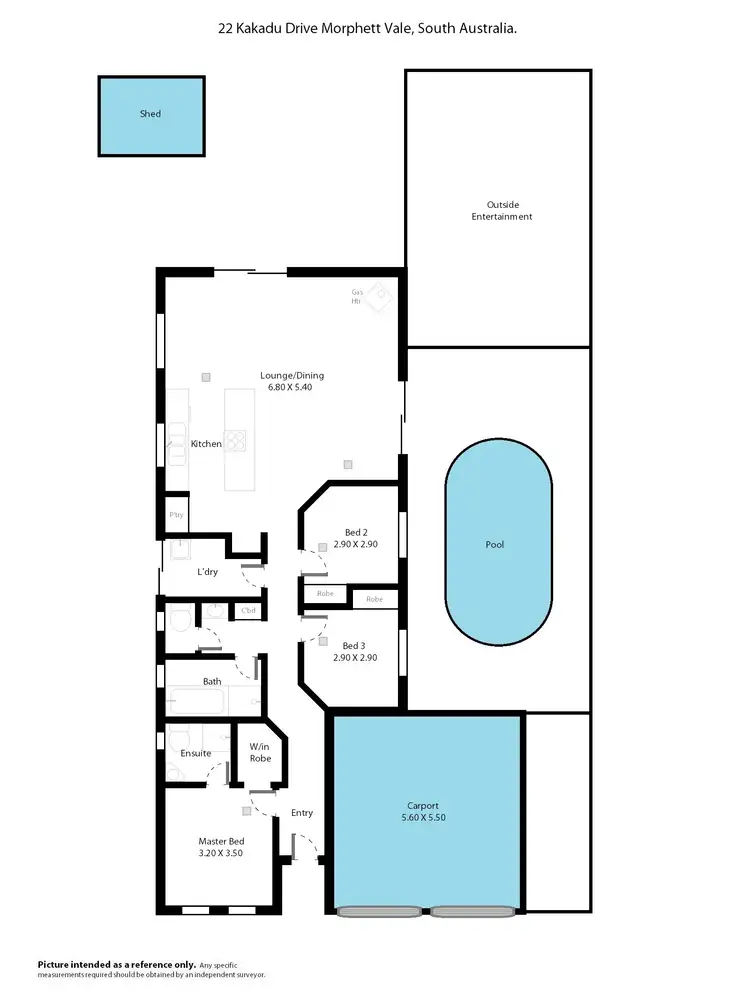Floorplan of Homely house listing, 22 Kakadu Drive, Morphett Vale SA 5162