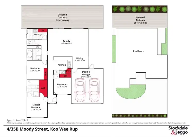 Floorplan of Homely townhouse listing, 4/35B Moody Street, Koo Wee Rup VIC 3981
