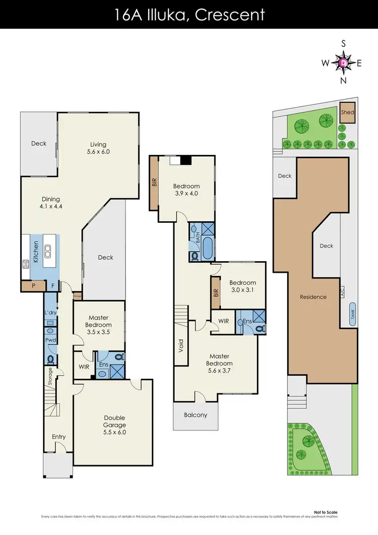 Floorplan of Homely townhouse listing, 16A Illuka Crescent, Mount Waverley VIC 3149