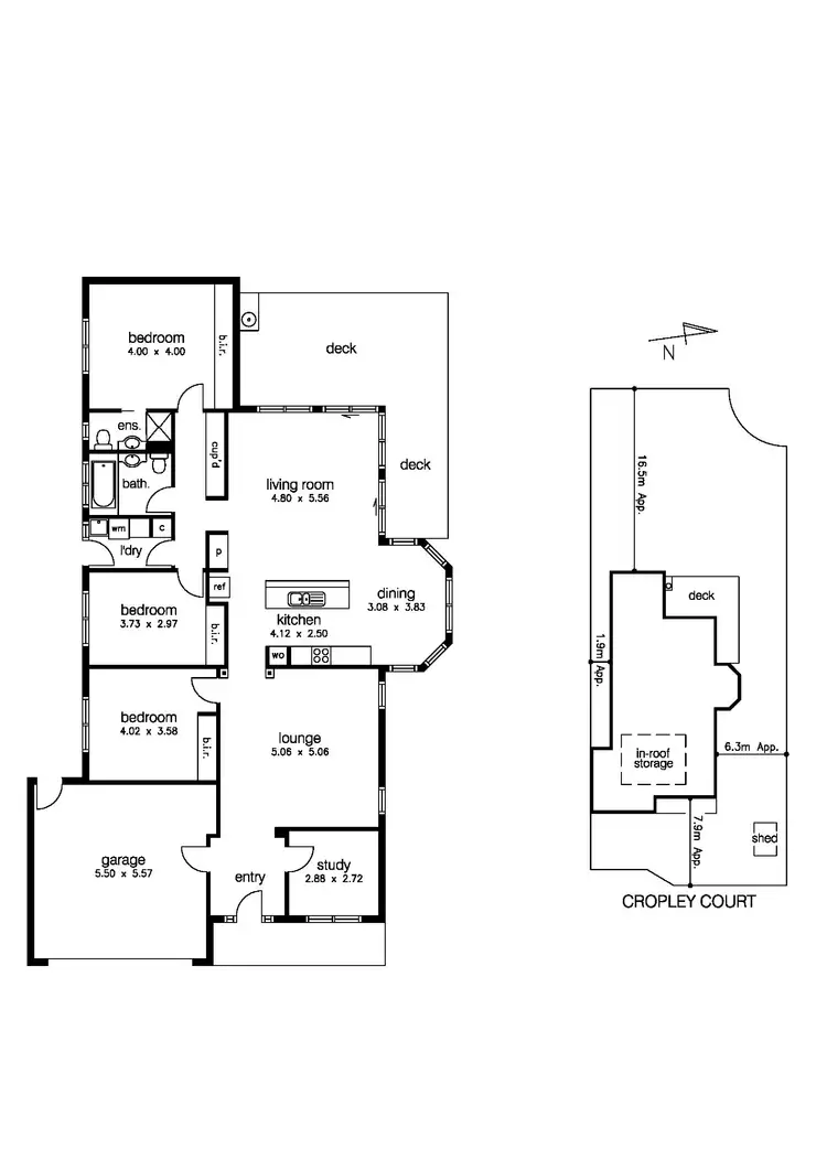 Floorplan of Homely house listing, 12 Cropley Court, Seabrook VIC 3028