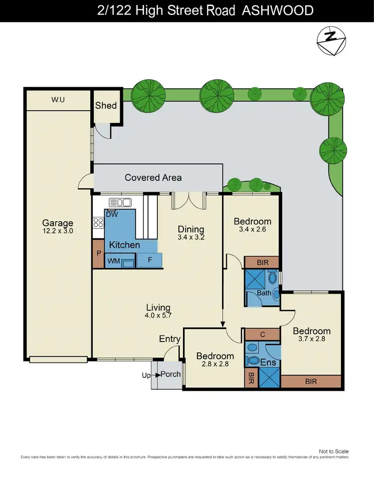 Floorplan of Homely unit listing, 2/122 High Street Road, Ashwood VIC 3147