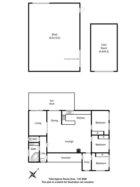 Floorplan of Homely house listing, 55 Longleys Road, Huonville TAS 7109