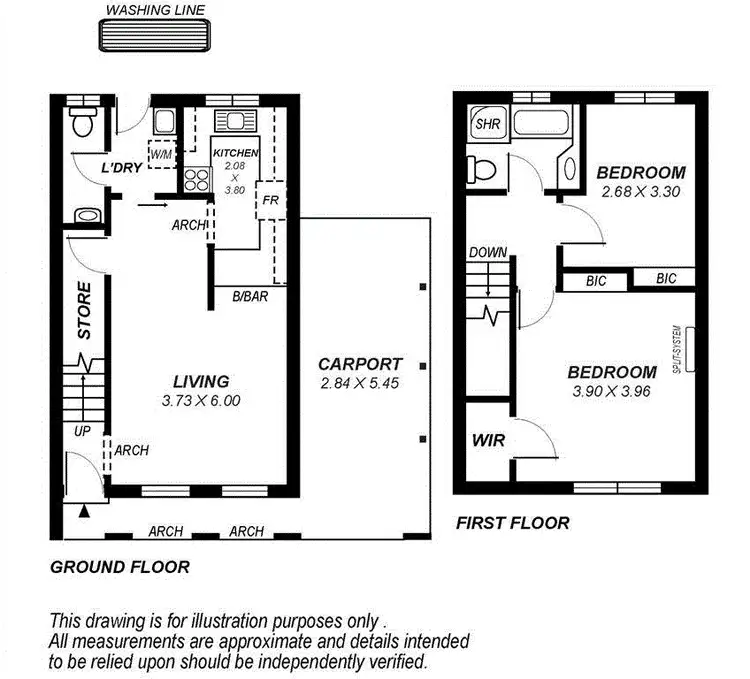 Floorplan of Homely unit listing, 1/6 Percy Street, Prospect SA 5082