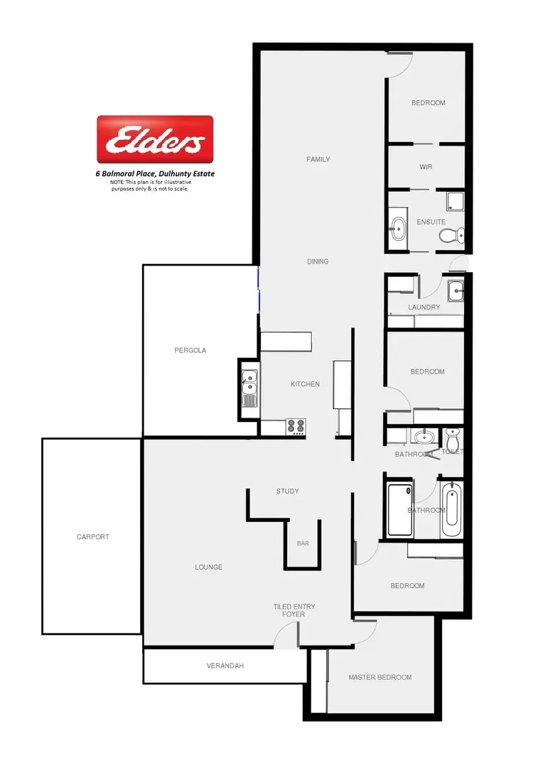 Floorplan of Homely house listing, 6 Balmoral Place, Dubbo NSW 2830