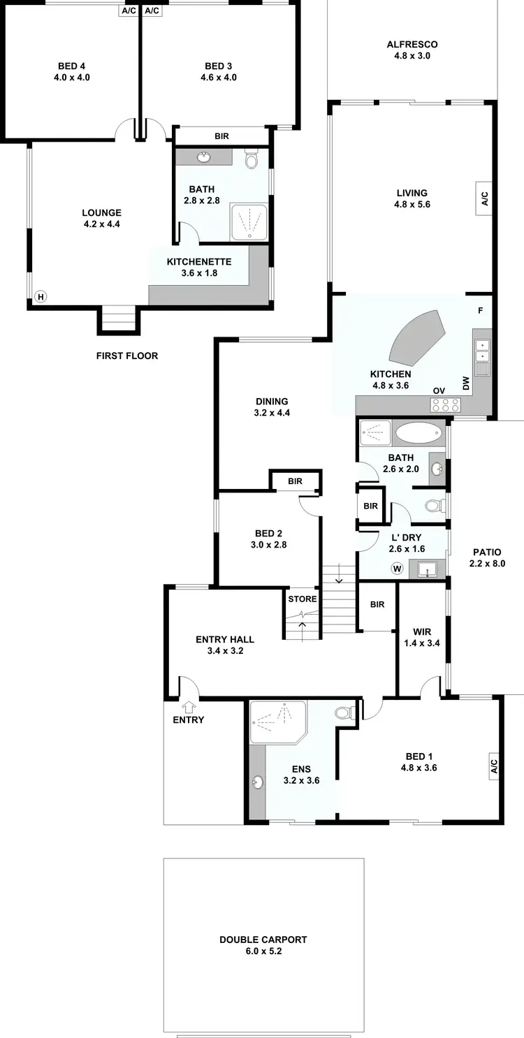 Floorplan of Homely house listing, 22 Dyson Street, South Perth WA 6151
