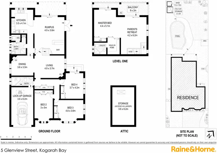 Floorplan of Homely house listing, 5 Glenview Street, Kogarah Bay NSW 2217
