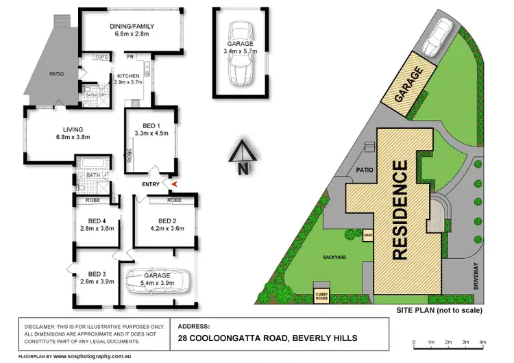 Floorplan of Homely house listing, 28 Cooloongatta Road, Beverly Hills NSW 2209