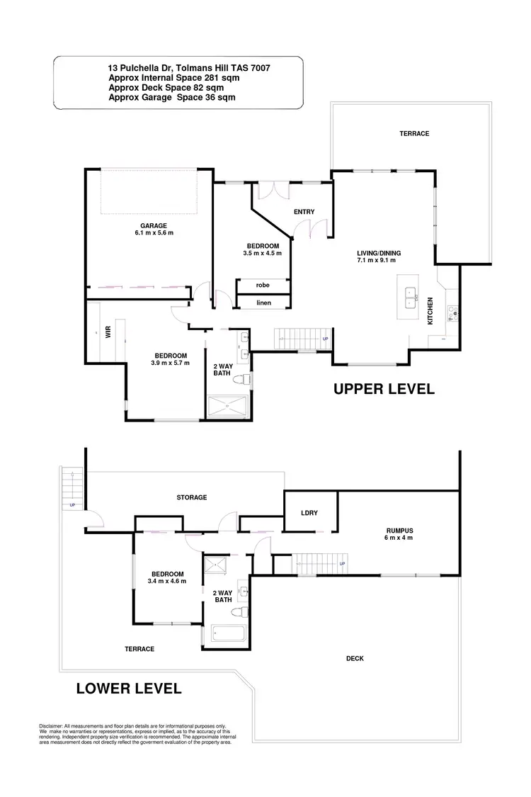 Floorplan of Homely house listing, 13 Pulchella Drive, Tolmans Hill TAS 7007
