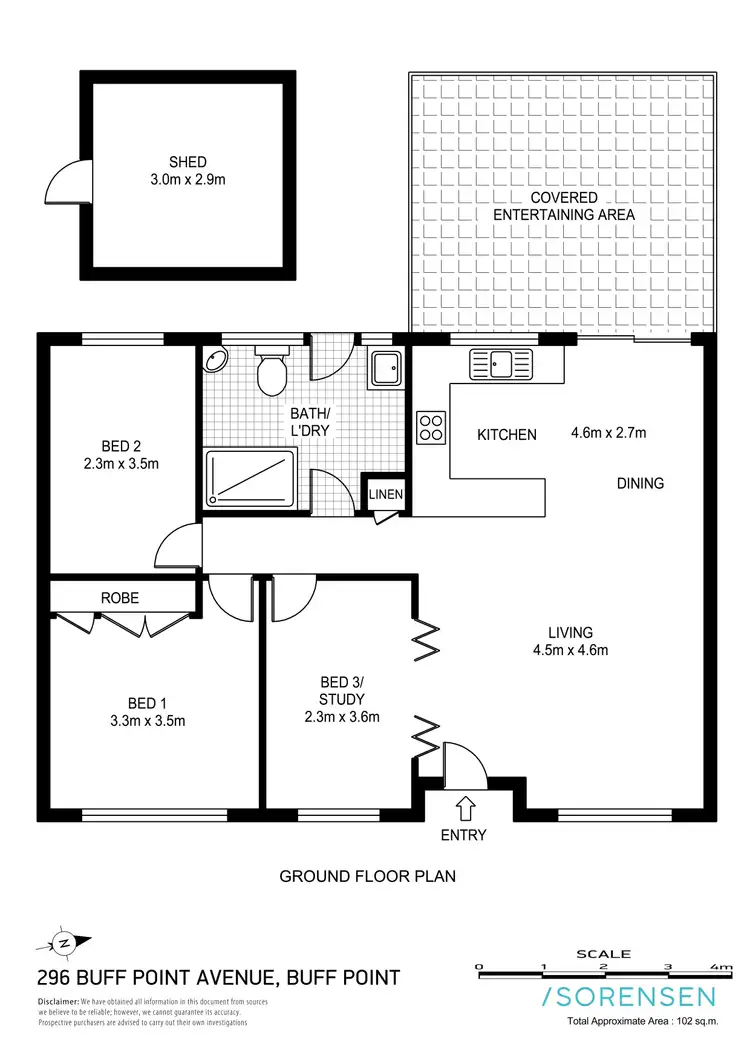 Floorplan of Homely house listing, 296 Buff Point Avenue, Buff Point NSW 2262