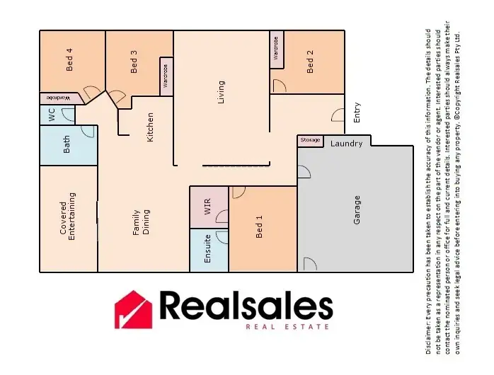 Floorplan of Homely house listing, 45 Karelyn Drive, Joyner QLD 4500