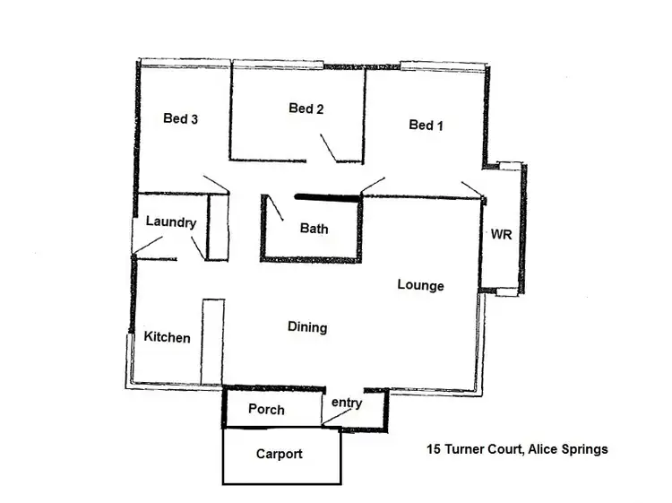 Floorplan of Homely house listing, 15 Turner Court, Braitling NT 870