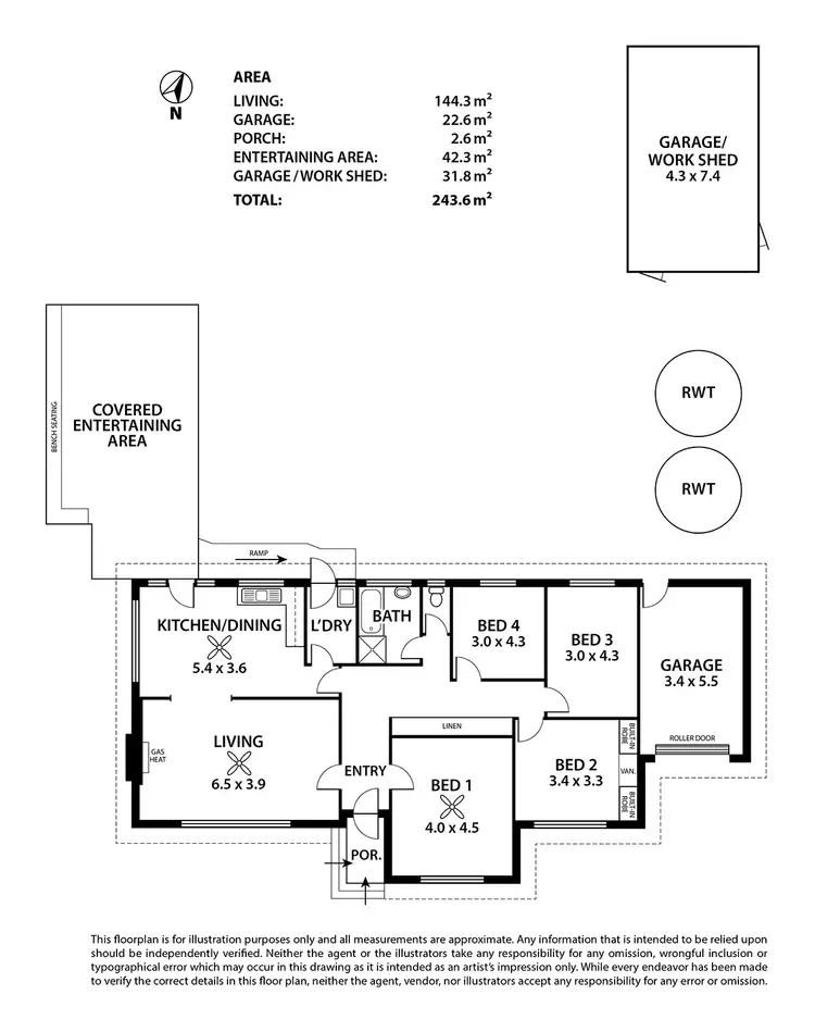 Floorplan of Homely house listing, 22 Marchant Road, Strathalbyn SA 5255