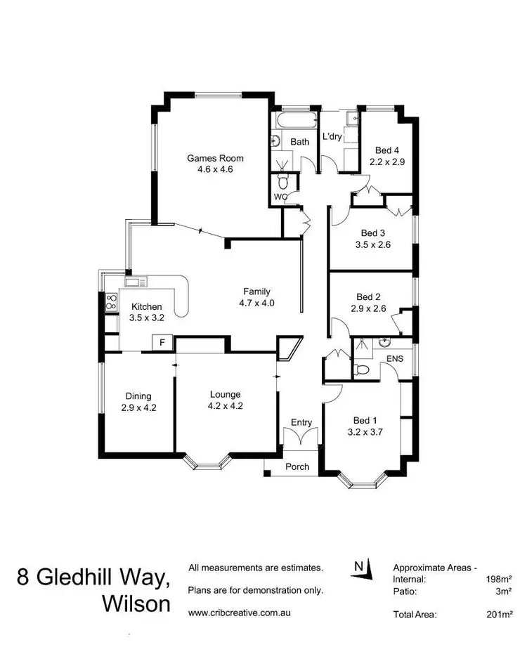 Floorplan of Homely house listing, 8 Gledhill Way, Wilson WA 6107