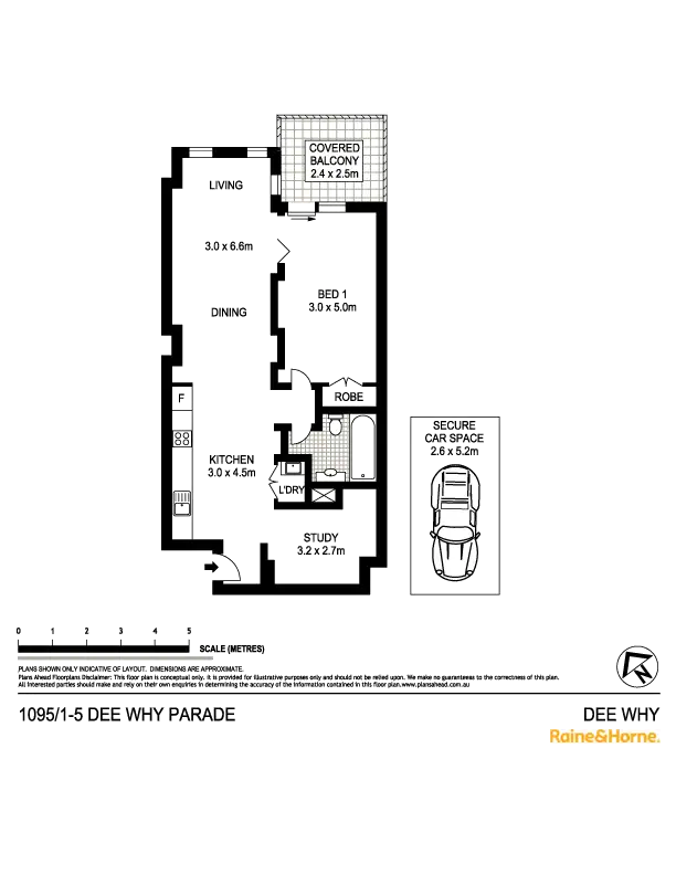 Floorplan of Homely unit listing, 1095/1-5 Dee Why Parade, Dee Why NSW 2099