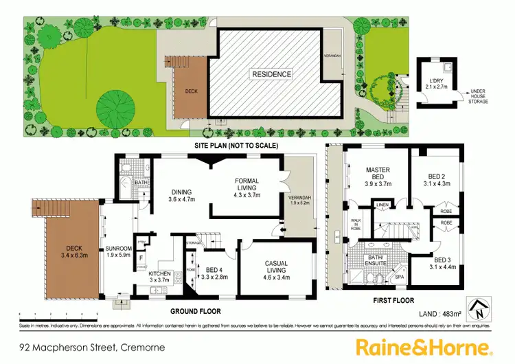 Floorplan of Homely house listing, 92 Macpherson Street, Cremorne NSW 2090