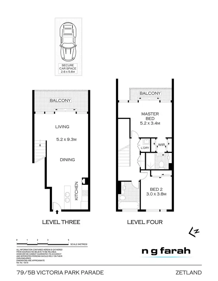 Floorplan of Homely apartment listing, 79/5B Victoria Park Parade, Zetland NSW 2017