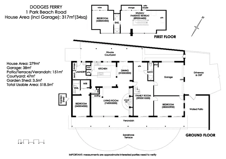 Floorplan of Homely house listing, 1 Park Beach Road, Dodges Ferry TAS 7173