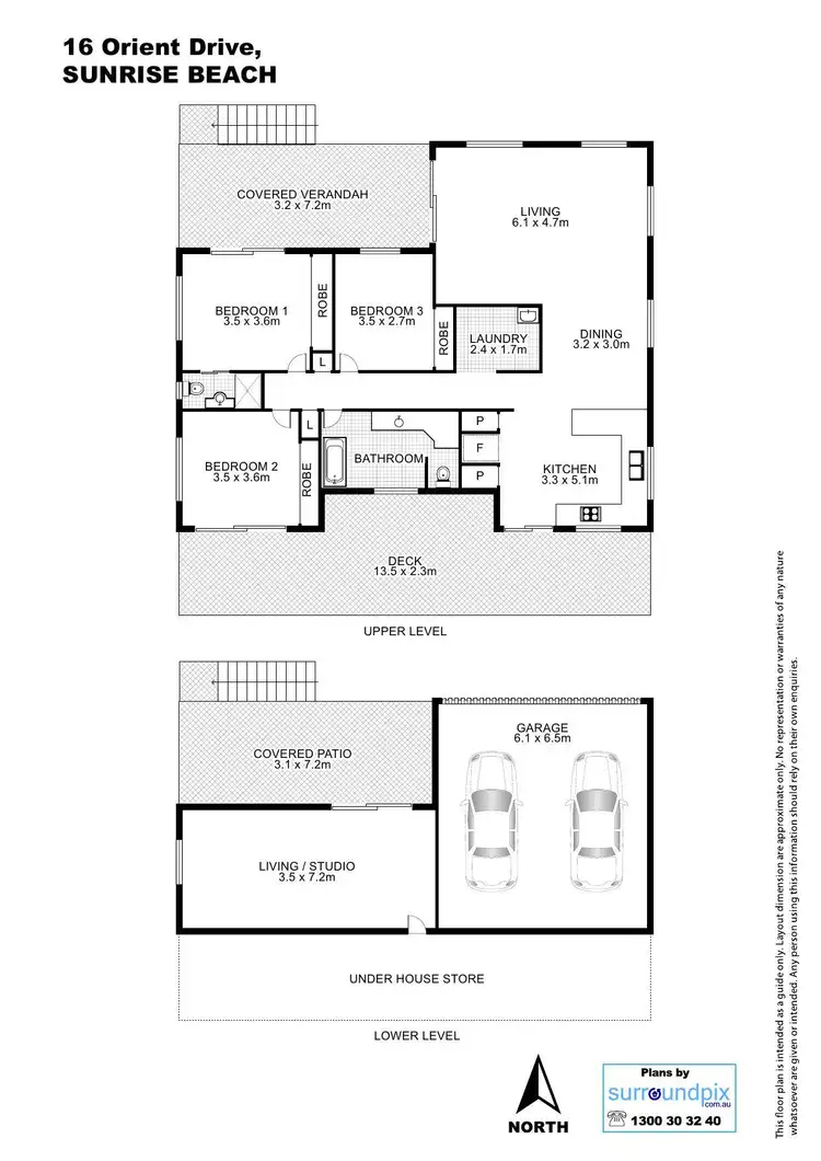 Floorplan of Homely house listing, 16 Orient Drive, Sunrise Beach QLD 4567