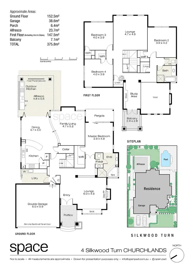 Floorplan of Homely house listing, 4 Silkwood Turn, Churchlands WA 6018
