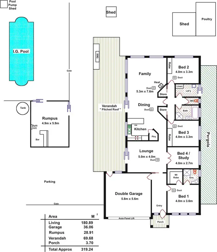 Floorplan of Homely house listing, 3 Compass Court, Hewett SA 5118