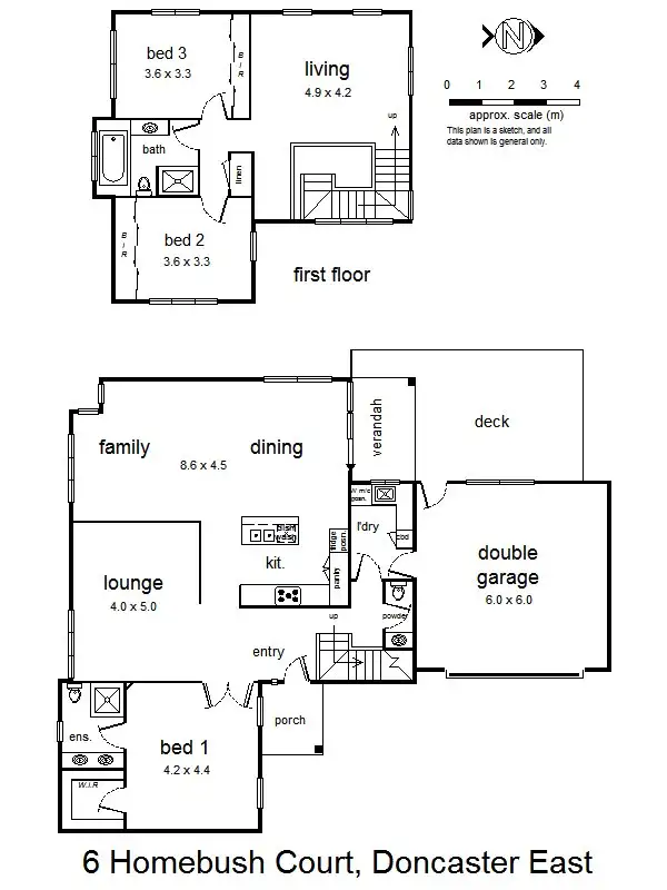Floorplan of Homely house listing, 6 Homebush Court, Doncaster East VIC 3109