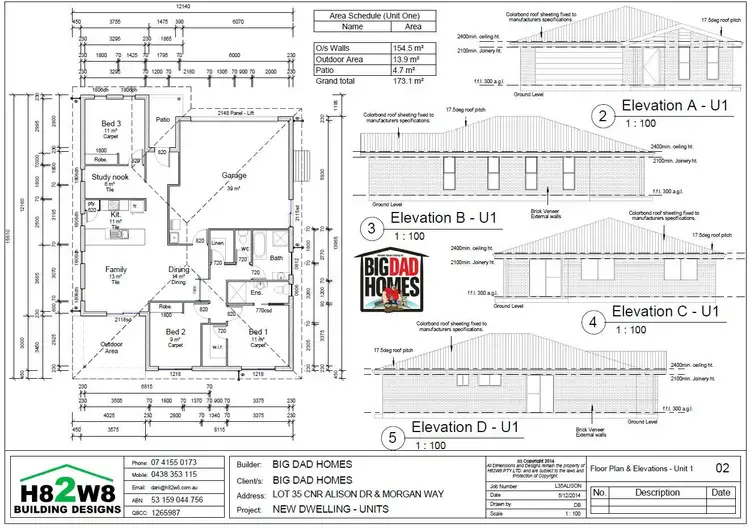 Floorplan of Homely unit listing, 2 / 1 Alison Drive, Kalkie QLD 4670