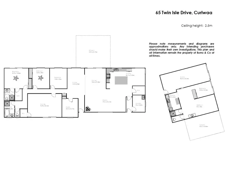 Floorplan of Homely house listing, 65 Twin Isle Drive, Curlwaa NSW 2648