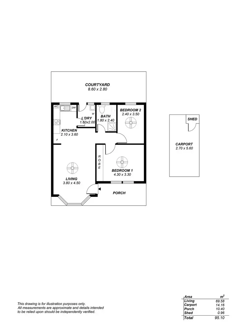 Floorplan of Homely unit listing, 4/75 Hampstead Road, Manningham SA 5086