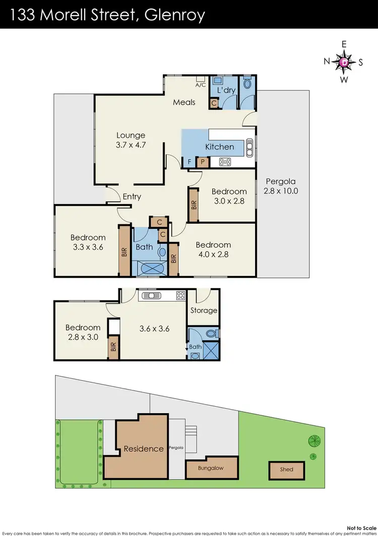 Floorplan of Homely house listing, 133 Morell Street, Glenroy VIC 3046