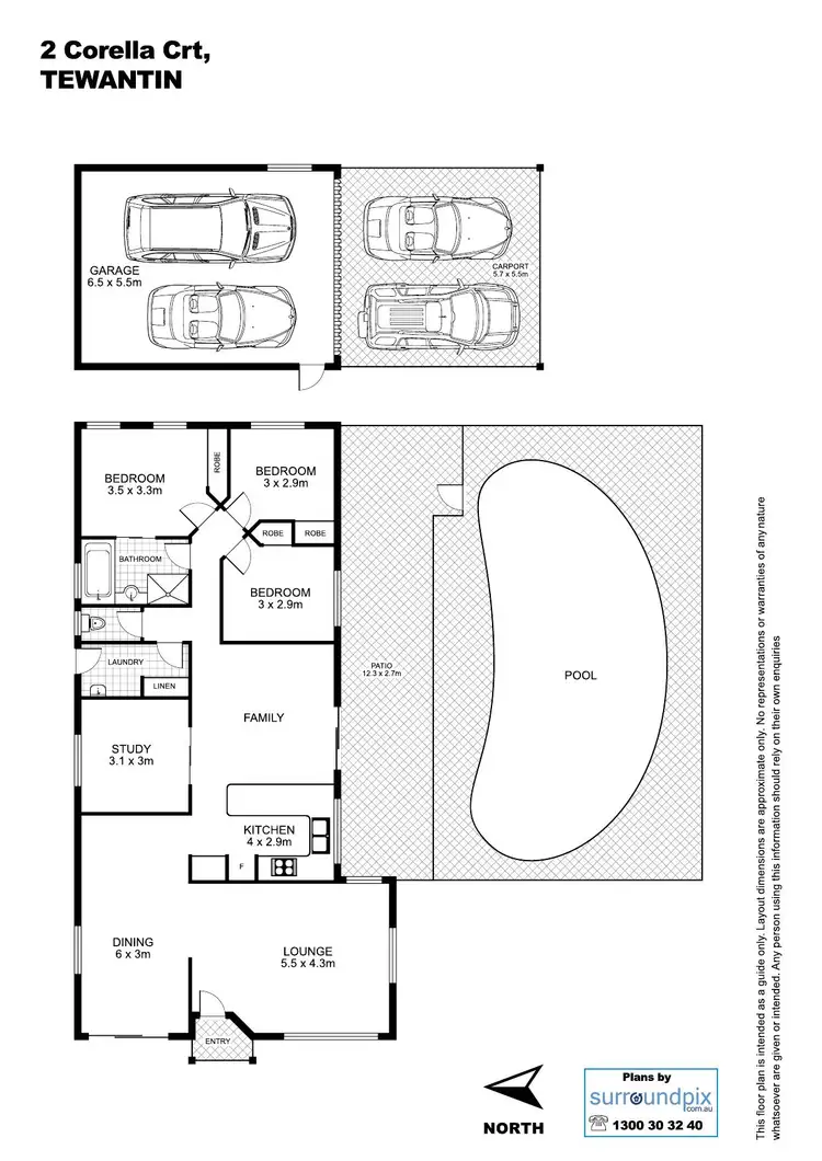 Floorplan of Homely house listing, 2 Corella Court, Tewantin QLD 4565