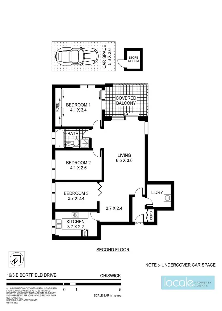 Floorplan of Homely unit listing, 16/3B Bortfield Drive, Chiswick NSW 2046