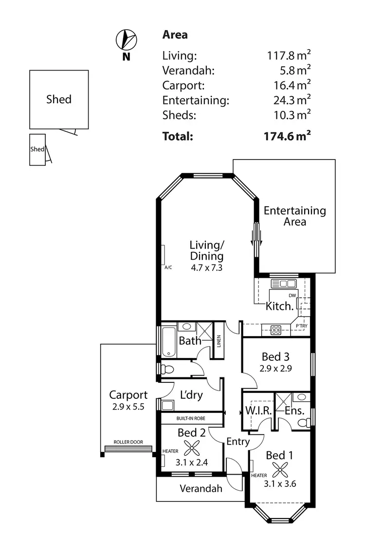 Floorplan of Homely house listing, 13 Strathmont Drive, Strathalbyn SA 5255