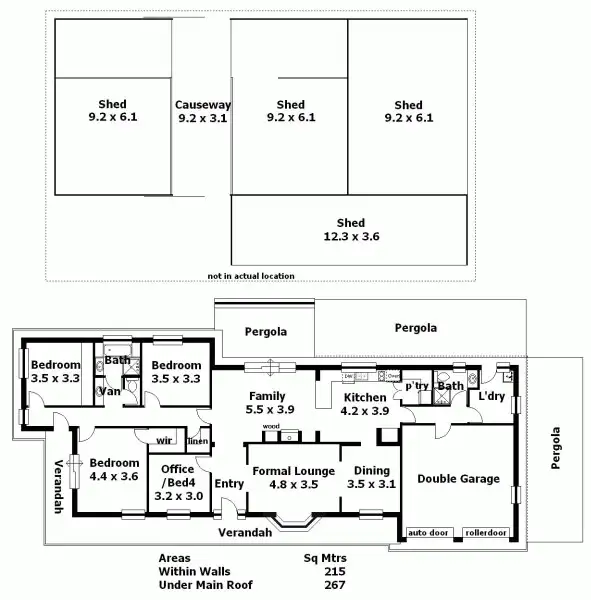 Floorplan of Homely rural property listing, 9 Church St, Birdwood SA 5234