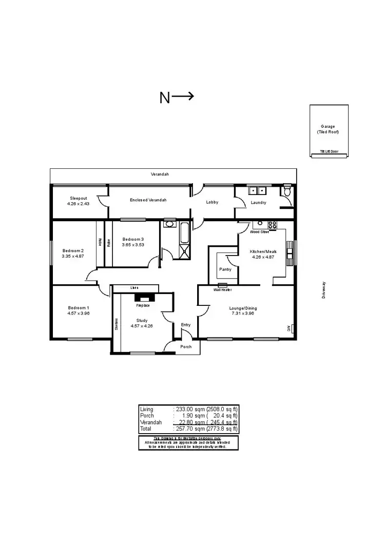 Floorplan of Homely house listing, 127 Main Street, Brinkworth SA 5464