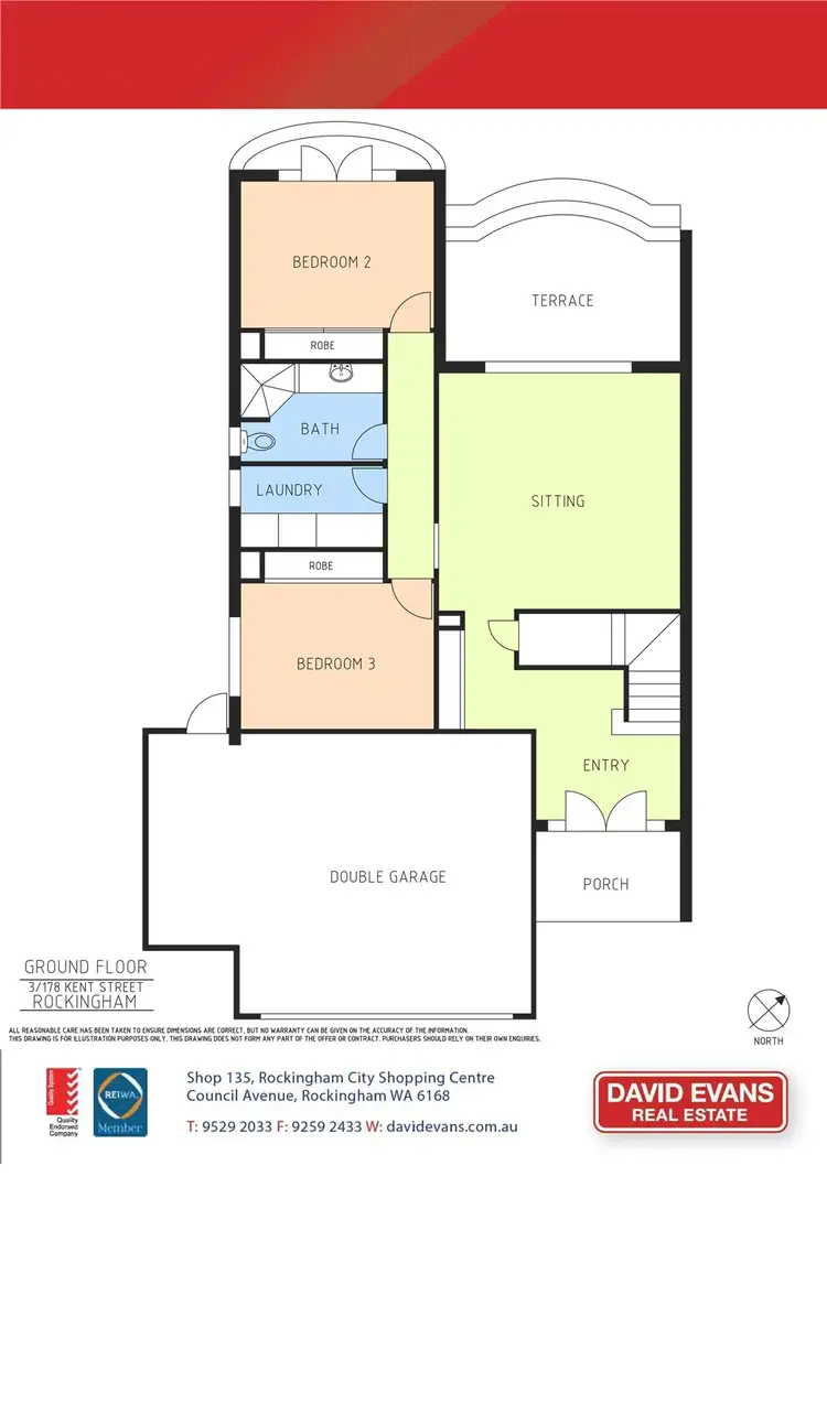 Floorplan of Homely house listing, 3/178 Kent Street, Rockingham WA 6168
