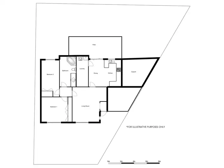 Floorplan of Homely semi-detached listing, 7B Baird Place, Samson WA 6163