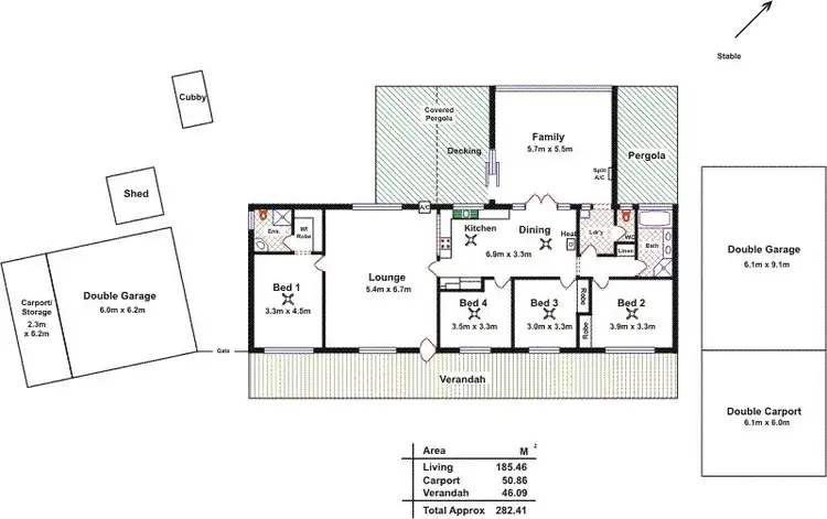 Floorplan of Homely house listing, 7 Hendo Place, Two Wells SA 5501