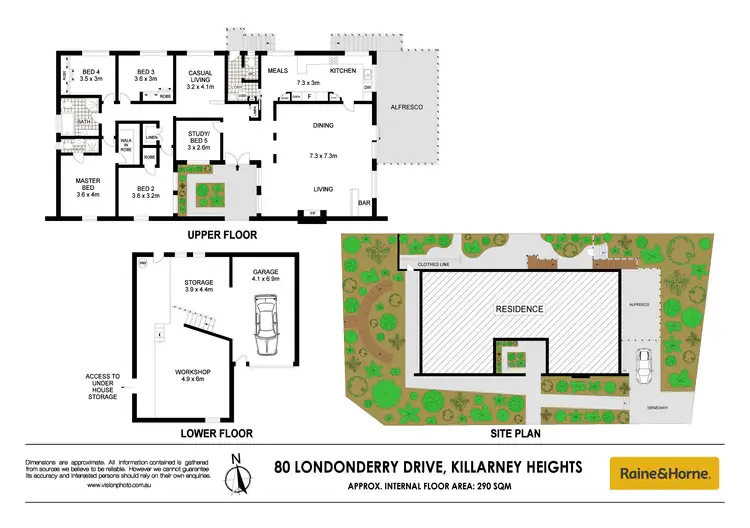 Floorplan of Homely house listing, 80 Londonderry Drive, Killarney Heights NSW 2087