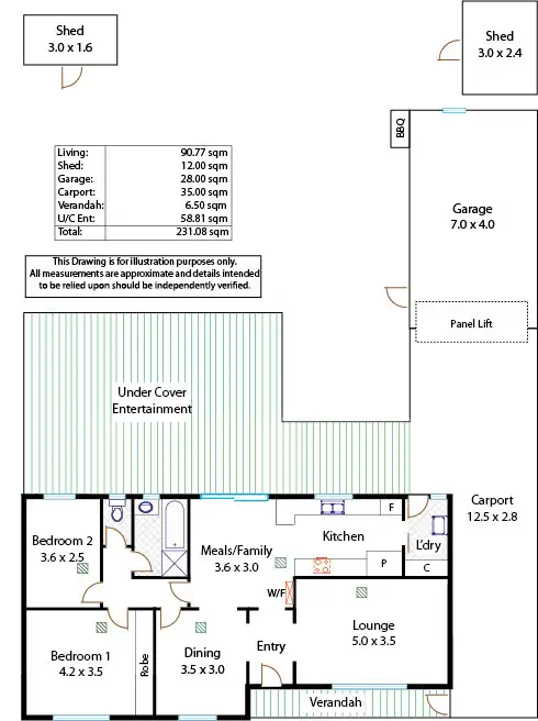 Floorplan of Homely house listing, 45 Yalumba Drive, Paralowie SA 5108