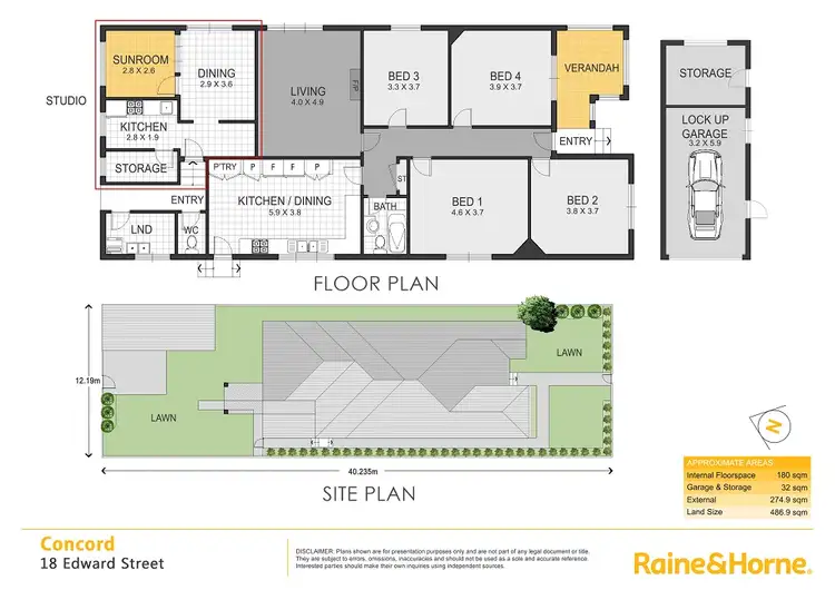 Floorplan of Homely house listing, 18 Edward Street, Concord NSW 2137