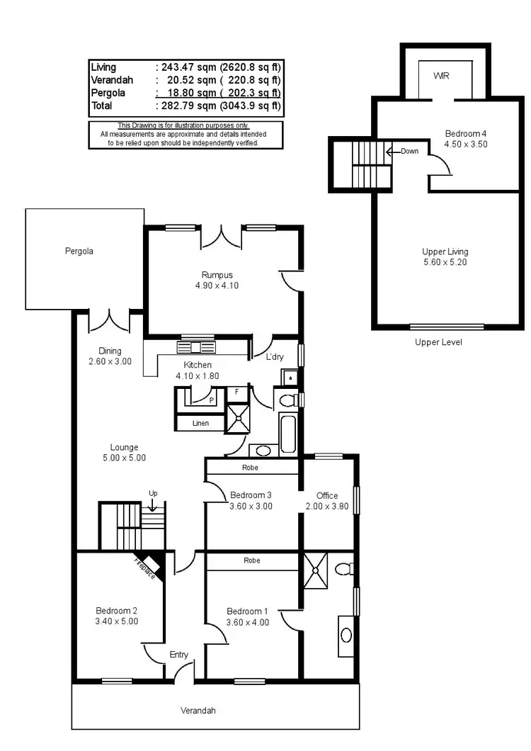 Floorplan of Homely house listing, 14 Houghton Street, Clare SA 5453