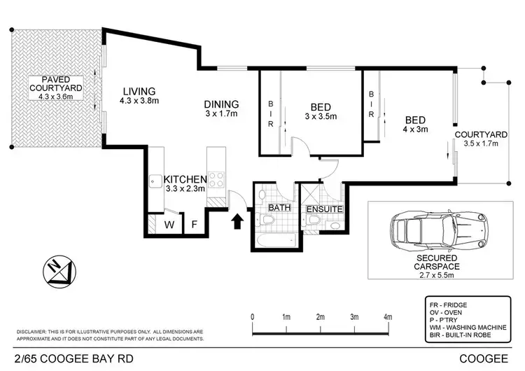 Floorplan of Homely unit listing, 2/65 Coogee Bay Road, Randwick NSW 2031