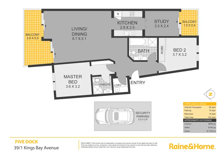 Floorplan of Homely apartment listing, 39/1 Kings Bay Avenue, Five Dock NSW 2046