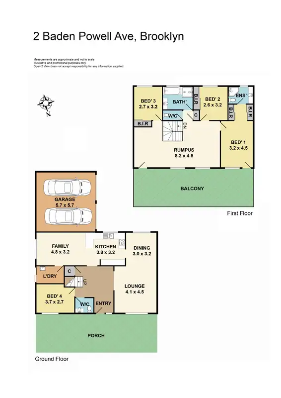Floorplan of Homely house listing, 2 Baden Powell Ave, Brooklyn NSW 2083