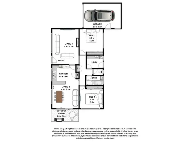Floorplan of Homely house listing, 1/124 Mortlake Road, Warrnambool VIC 3280