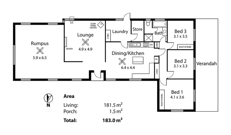 Floorplan of Homely house listing, 4794 Langhorne Creek Road, Wellington SA 5259
