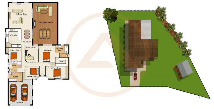 Floorplan of Homely house listing, 132-136 Red Cedar Crescent, Jimboomba QLD 4280