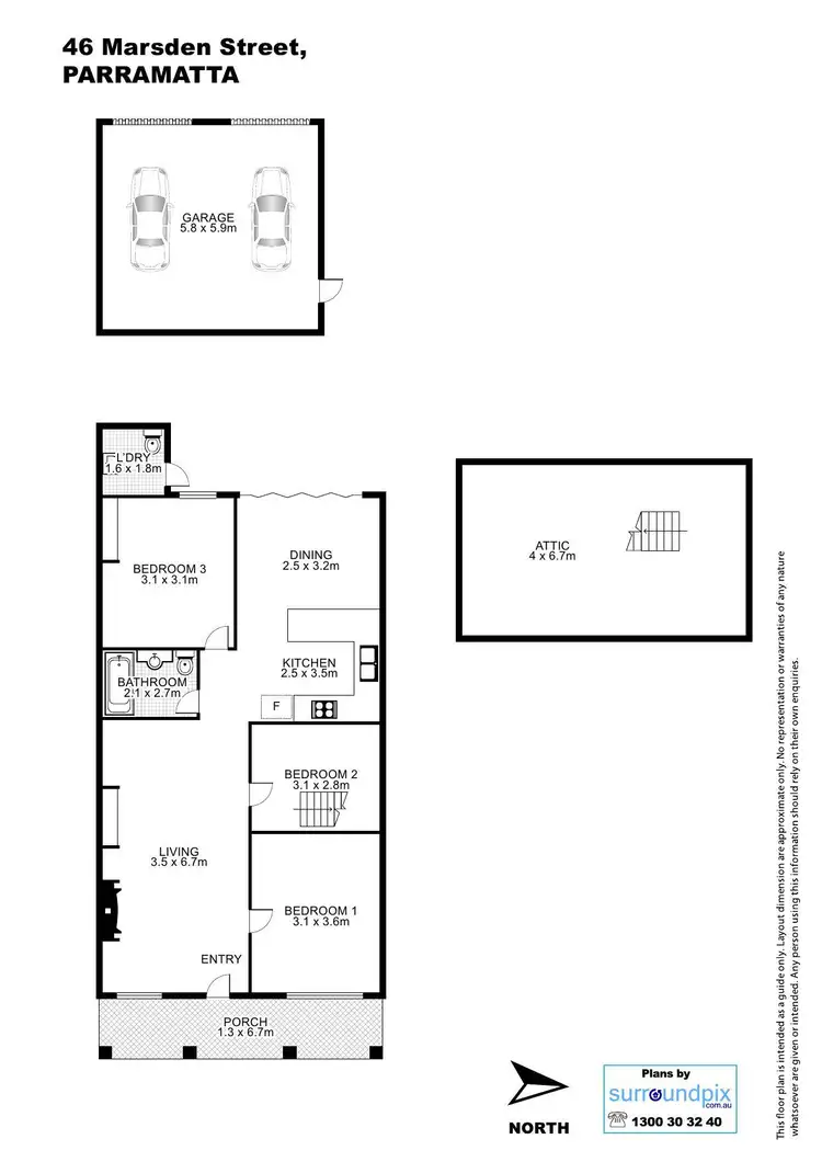Floorplan of Homely house listing, 46 Marsden Street, Parramatta NSW 2150