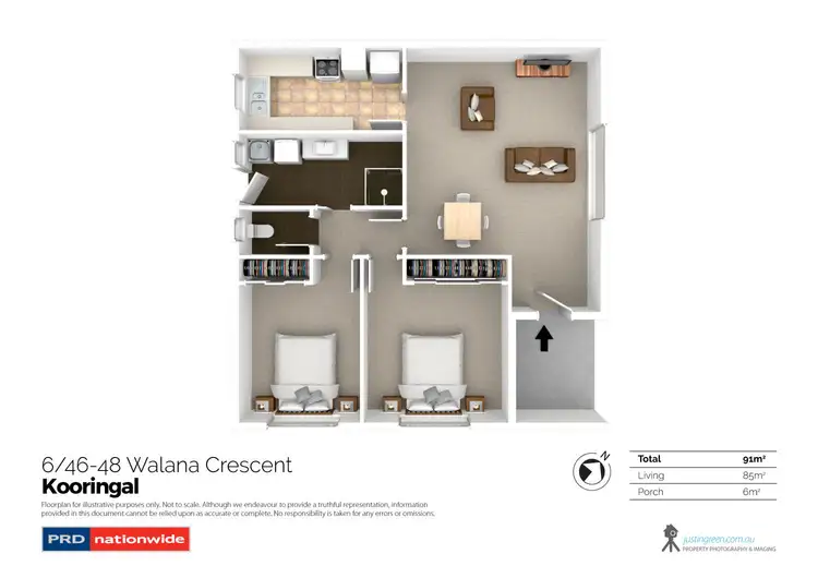 Floorplan of Homely unit listing, 6/46-48 Walana Crescent, Kooringal NSW 2650