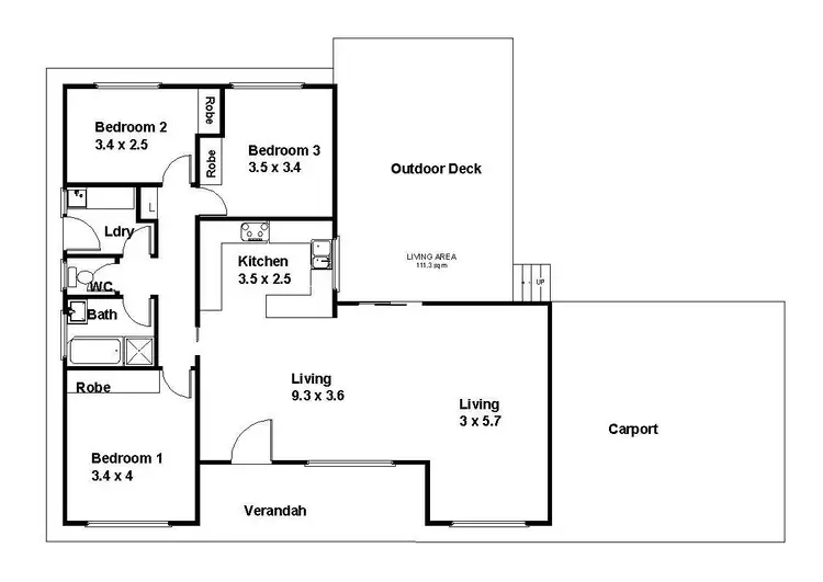 Floorplan of Homely house listing, 16 Sherwood Avenue, Loxton SA 5333
